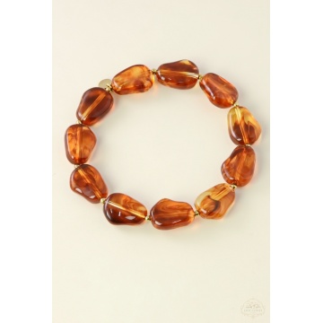 Set Statement Colier & Brățară din Rășină – Amber Cognac RGA0907-A - Img 4