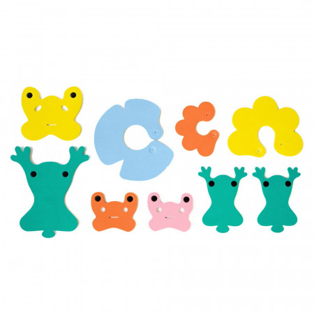 Broscutele simpatice, set creativ de baie, Quut Toys