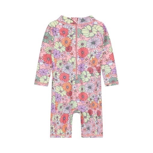 Costum de baie, protectie UV 60, Color Kids - Coral Blush - Img 3