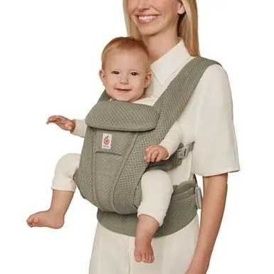 Ergobaby Omni Deluxe Mesh Soft Olive, Marsupiu ergonomic