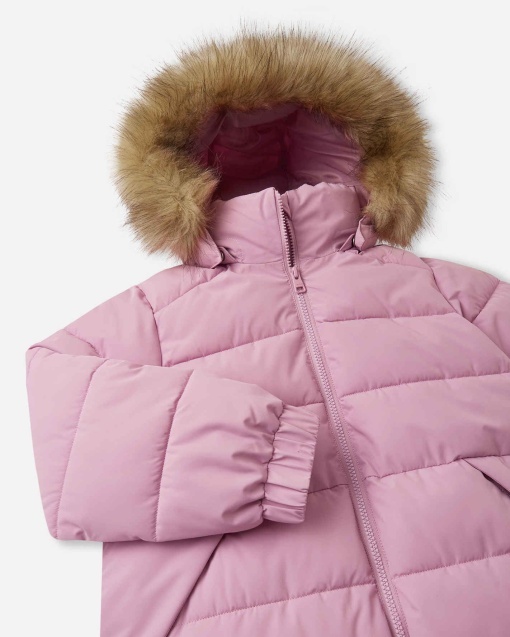 Geacă lungă de iarnă Reima Luvia - Grey Pink