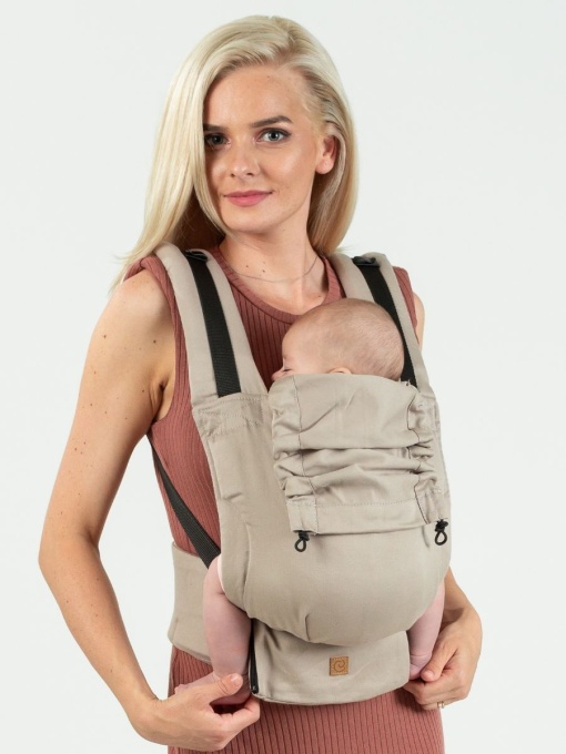 Isara Quick Full Buckle V2, Caffe Latte - Marsupiu Ergonomic