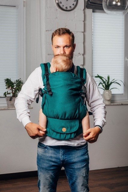 Lenny Upgrade, Emerald - Marsupiu Ergonomic - Img 4