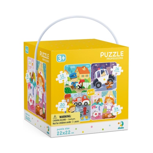Meserii, puzzle 4 in 1 - Dodo Toys