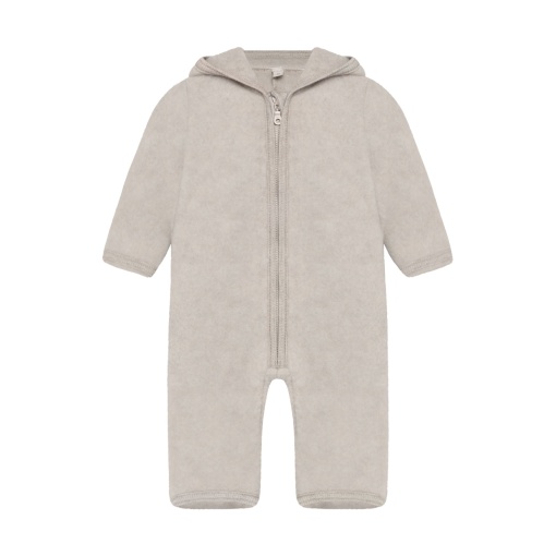 Overall cu urechi lână merinos fleece Huttelihut - Camel Melange