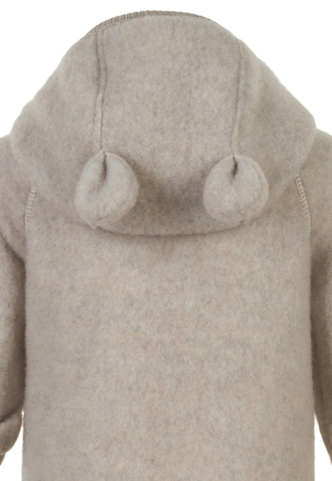 Overall lână merinos fleece Mikk-line - Melange OffWhite
