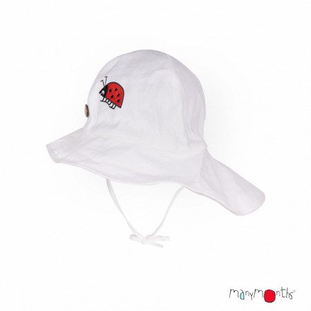 Pălărie ajustabilă Manymonths Original cânepă și bumbac - Natural Ladybug