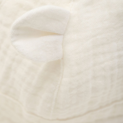 Pălărie teddy din muselină, HUTTEliHUT - Antique White