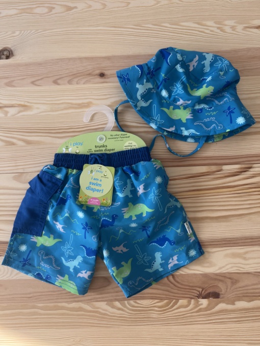 Pantaloni cu scutec de inot integrat Iplay UPF 50+ - Aqua Dinosaurs - Img 6