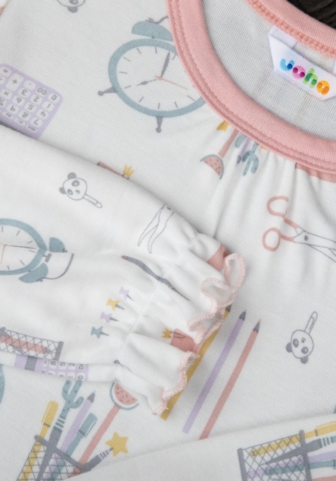 Pijama bambus Joha - Girls Desk detaliu