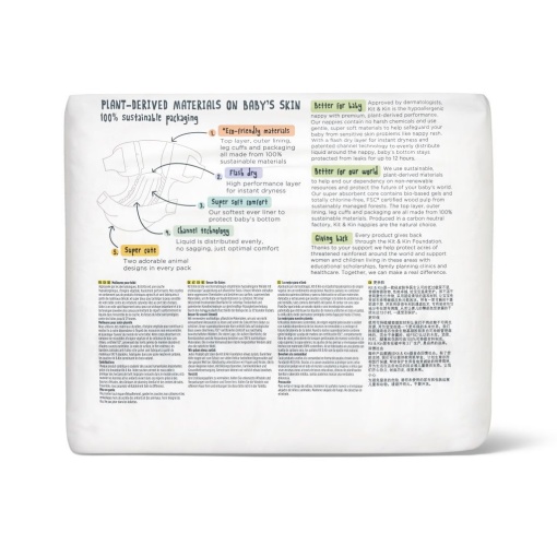 Scutece Hipoalergenice Eco Kit&amp;Kin,  Marimea 3, 6-10 kg , 34 buc