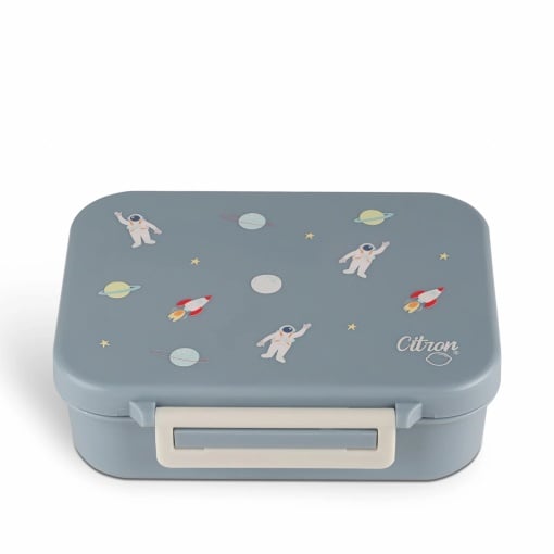 Caserolă gustări din Tritan cu 3 compartimente Citron - Spaceship