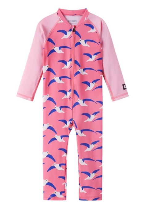 Costum de baie cu protectie UV 50+ Reima, Polskii Soft Coral