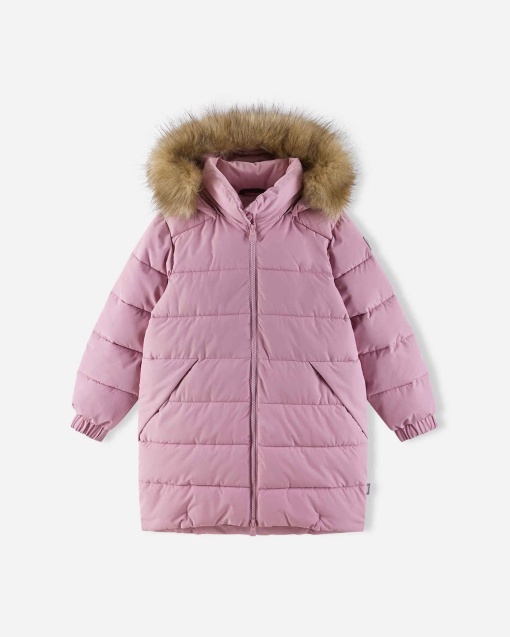Geacă lungă de iarnă Reima Luvia - Grey Pink