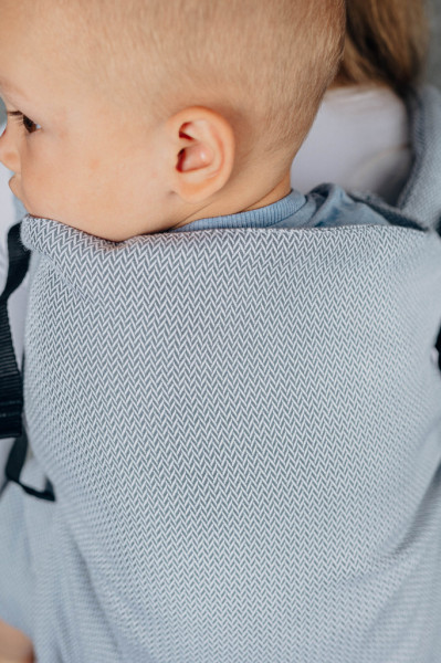 Marsupiu ergonomic LennyPreschool, Little Herringbone Grey