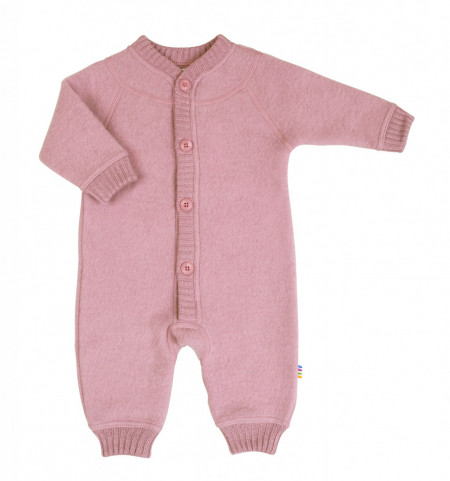 Overall lână merinos fleece Joha - Basic Dusty Rose