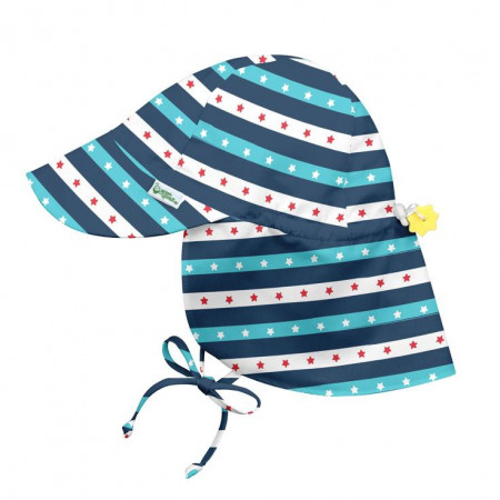 Pălărie ajustabila Green Sprouts by iPlay SPF 50+ - Navy Star Stripes