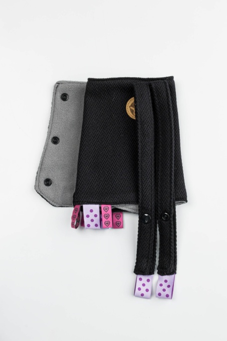 Protectii bretele Lennylamb, Little Herringbone Ebony Black