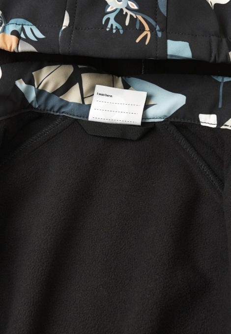 Salopetă impermeabila softshell Reima Mjosa, Black - guler