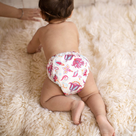Set 3 Scutece Textile Charlie Banana - inserturi noi cu fleece , Gratitude