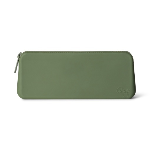Set tacâmuri din inox cu husă din silicon cu fermoar, Citron - Green - Img 4