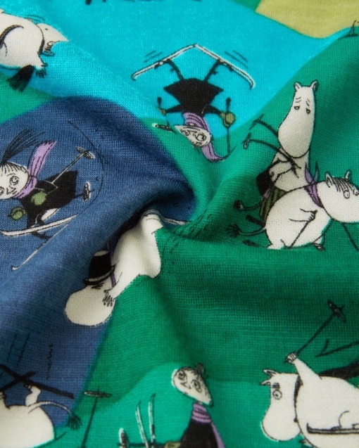 Set lână merinos și lyocell, Reima - Moomin Trivsam Green