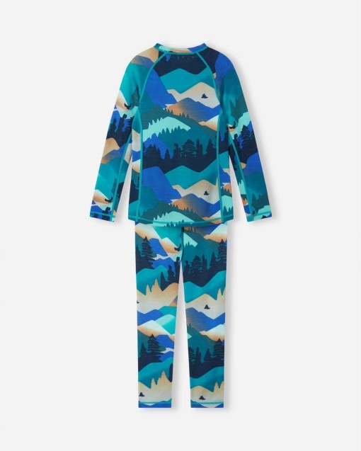 Set termic lână merinos și lyocell Reima Taitoa - Navy