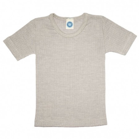 Tricou lână merinos, mătase, bumbac -Grey, Cosilana