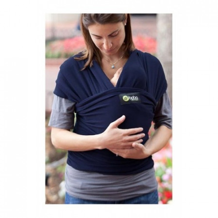 Marsupiu ergonomic, portbebe , Wrap elastic Boba, Navy Blue