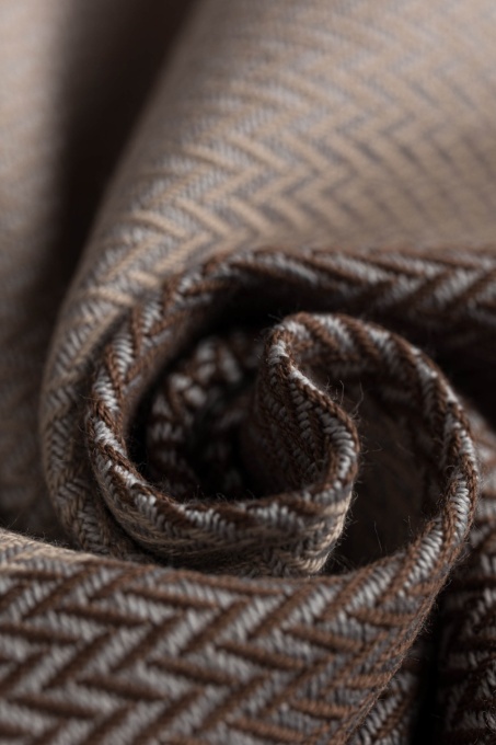 Wrap țesut Lennylamb - Little Herringbone Caffe Latte- Size S (4,2m)
