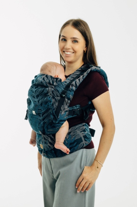 LennyUpgrade Pro - Rainforest Nocturnal, Marsupiu ergonomic (bumbac+tencel)