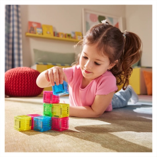 MAGNA-TILES Cubes, primul meu set magnetic - Img 3