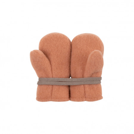 Mănusi din lână merinos fleece Pure Pure - Dusty Apricot