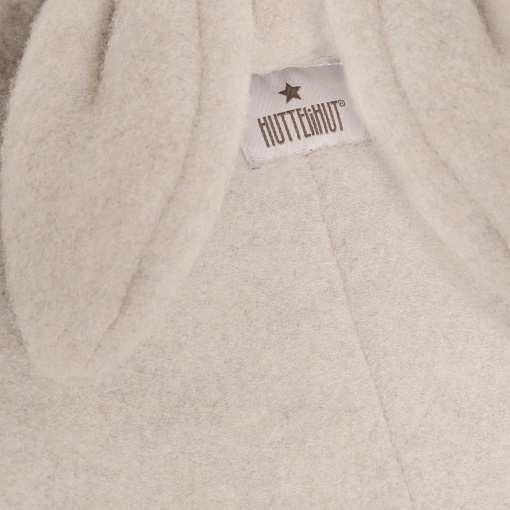 Overall cu urechi Bunny lână merinos fleece Huttelihut - Camel Melange - Img 3