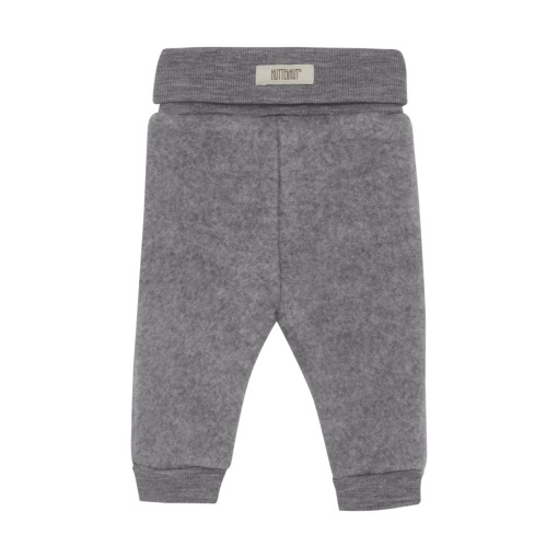 Pantaloni lână merinos fleece Huttelihut - Grey Melange