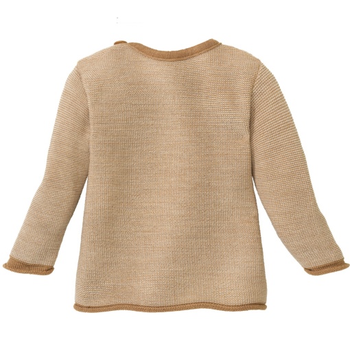 Pulover lână merinos Disana - Caramel/Natur