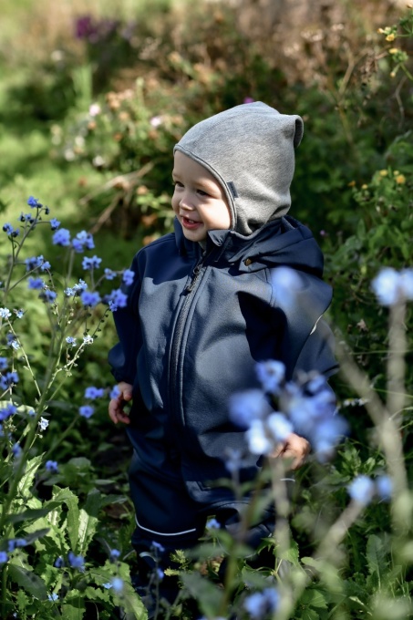 Overall impermeabil din softshell Mikk-line - Blue Night
