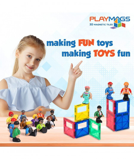 Set Playmags - 15 figurine magnetice