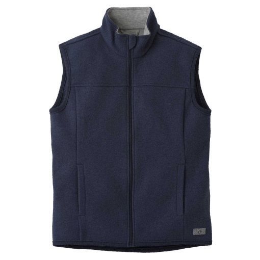 Vestă bărbati lână merinos fiartă Disana - Indigo