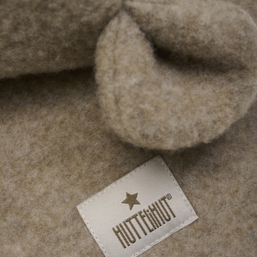 Cagulă dublată lână merinos fleece Huttelihut - Savannah Melange