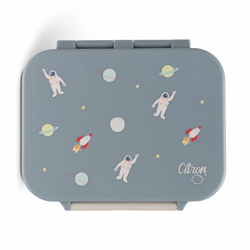 Caserolă gustări din Tritan cu 3 compartimente Citron - Spaceship