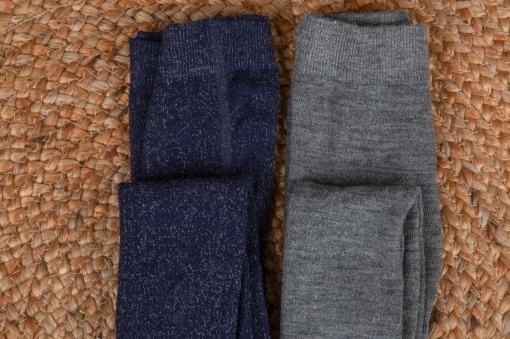 Dres lână merinos si bambus Joha - Basic Navy