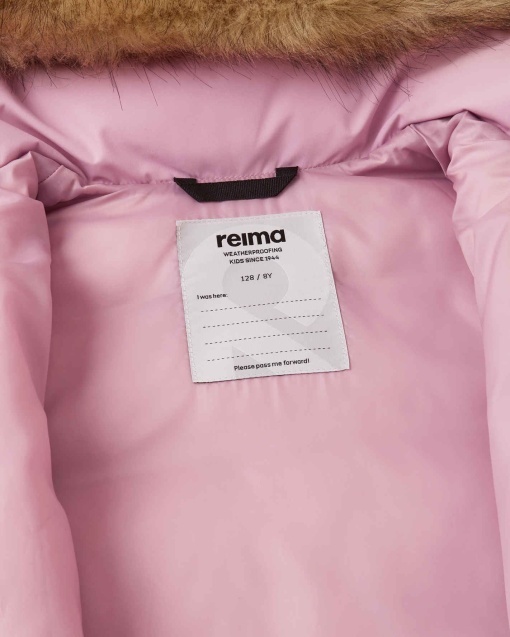 Geacă lungă de iarnă Reima Luvia - Grey Pink