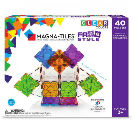 Magna-Tiles Freestyle cu magneti mobili (40 piese)
