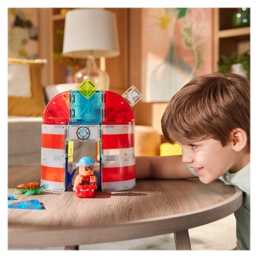 MAGNA-TILES Lighthouse Rescue, set magnetic - Img 2