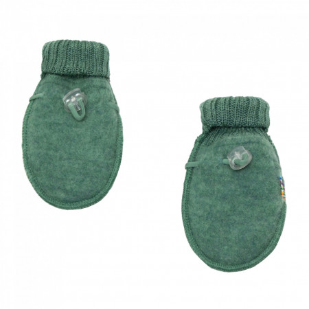 Mănuși lână merinos fleece Joha - Basic Green