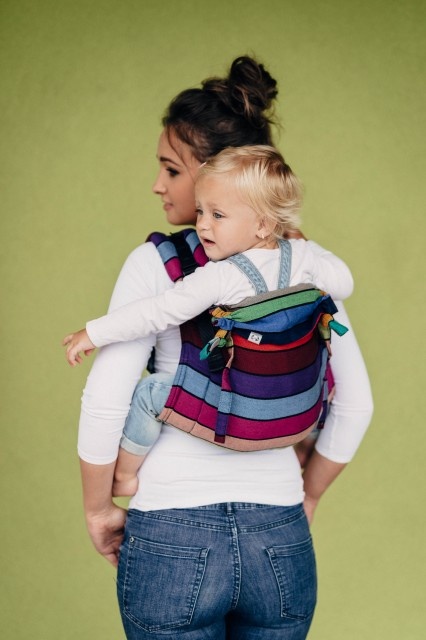 Marsupiu Ergonomic,Lennylamb Onbuhimo Toddler, Carousel of Colors