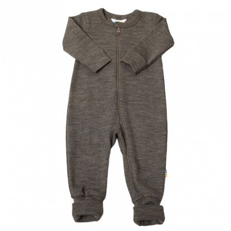 Overall lână merinos cu/fara sosete Joha - Beige Melange
