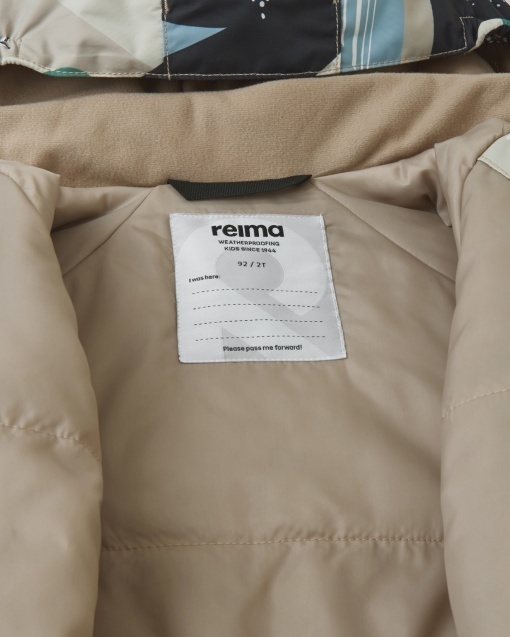 Salopetă de iarnă ReimaTec - Puhuri Earthy Beige