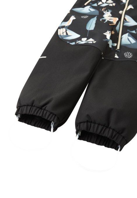 Salopetă impermeabila softshell Reima Mjosa, Black - detaliu